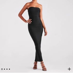 Gorgeous black bandage tube dress